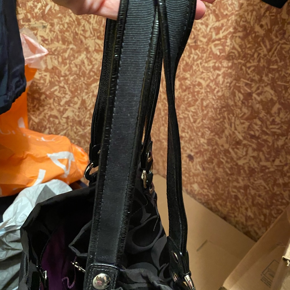 Coach Poppy Signature Black Tote Handbag - Picture 9 of 12